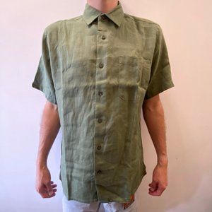 Visitor Linen Blend Button Down Shirt